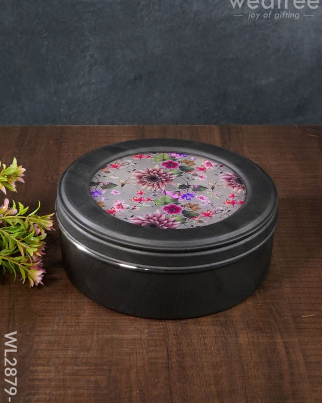 Floral Design Dry Fruit Box - 7.5 Inch Wl2879 2 Dining Essentials