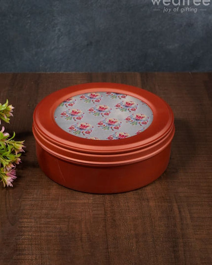 Floral Design Dry Fruit Box - 7.5 Inch Wl2879 Dining Essentials