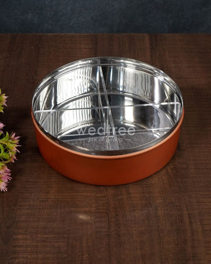 Floral Design Dry Fruit Box - 7.5 Inch Wl2879 Dining Essentials