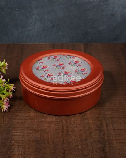 Floral Design Dry Fruit Box - 7.5 Inch Wl2879 Dining Essentials
