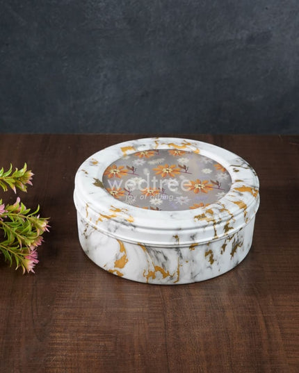 Floral Design Dry Fruit Box - 7.5 Inch Wl2879 Dining Essentials
