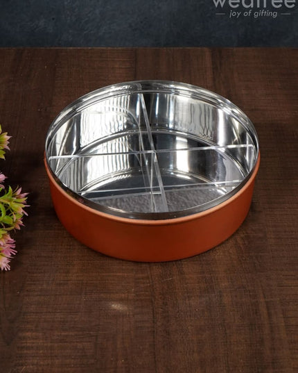 Floral Design Dry Fruit Box - 7.5 Inch Wl2879 Dining Essentials
