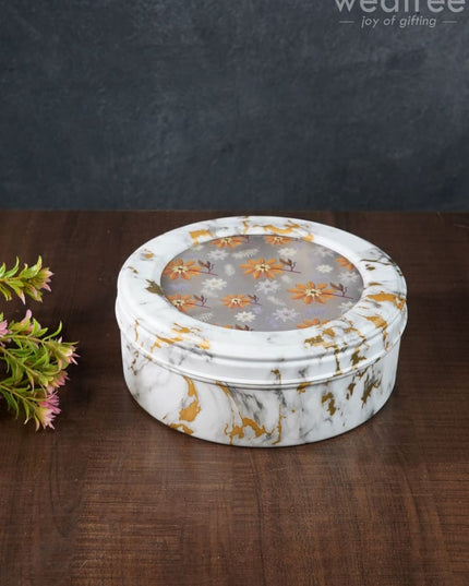 Floral Design Dry Fruit Box - 7.5 Inch Wl2879 Dining Essentials