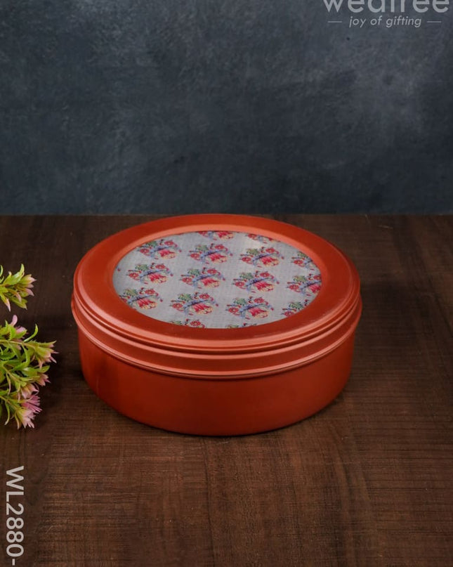 Floral Design Dry Fruit Box - 8 Inch Wl2880 1 Dining Essentials