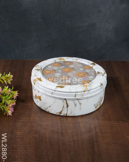 Floral Design Dry Fruit Box - 8 Inch Wl2880 2 Dining Essentials