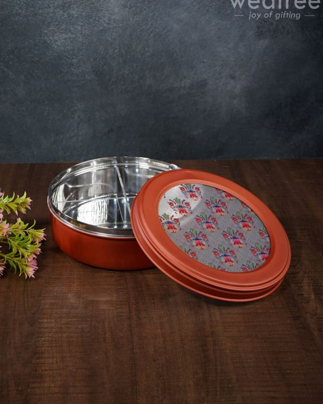 Floral Design Dry Fruit Box - 8 Inch Wl2880 Dining Essentials