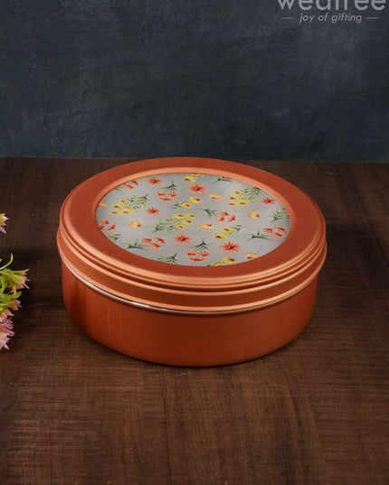 Floral Design Dry Fruit Box - 8 Inch Wl2880 Dining Essentials