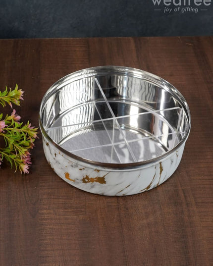 Floral Design Dry Fruit Box - 8 Inch Wl2880 Dining Essentials