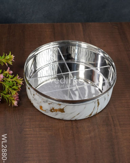 Floral Design Dry Fruit Box - 8 Inch Wl2880 Dining Essentials