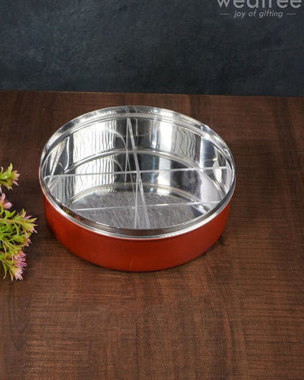 Floral Design Dry Fruit Box - 8 Inch Wl2880 Dining Essentials