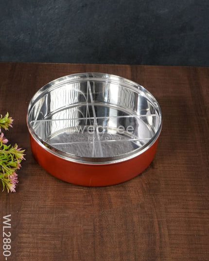 Floral Design Dry Fruit Box - 8 Inch Wl2880 Dining Essentials