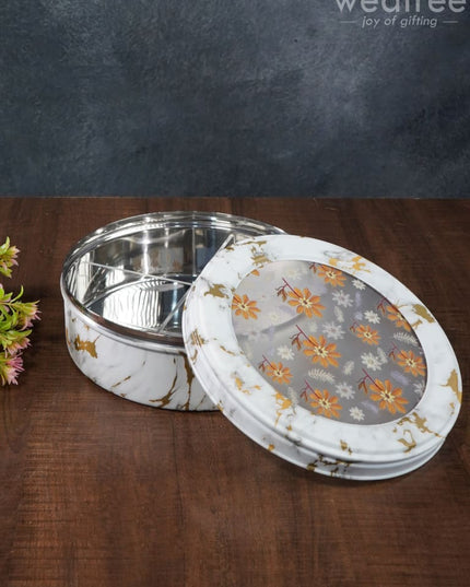 Floral Design Dry Fruit Box - 8 Inch Wl2880 Dining Essentials