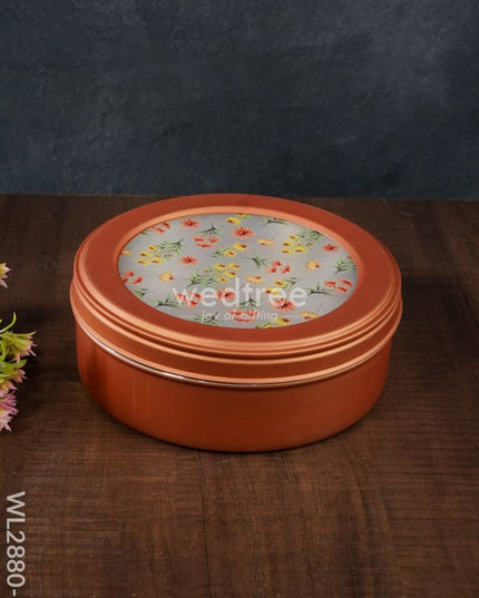Floral Design Dry Fruit Box - 8 Inch Wl2880 Dining Essentials