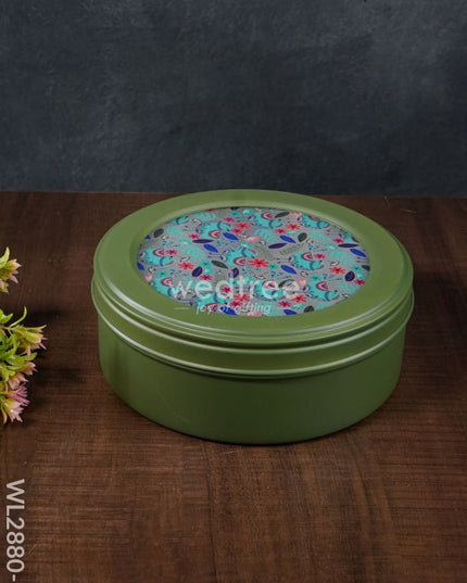 Floral Design Dry Fruit Box - 8 Inch Wl2880 Dining Essentials