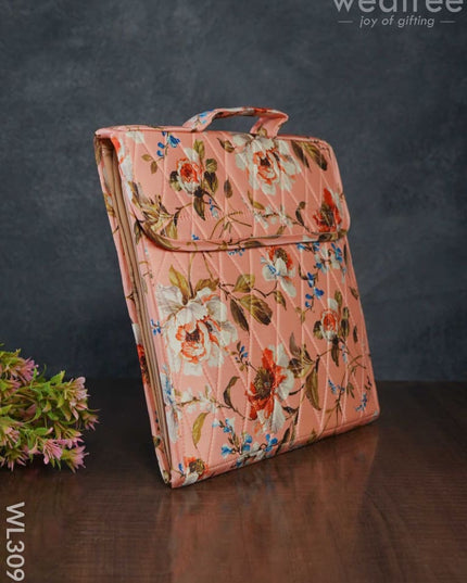 Floral Design Jewel Pouch With Handle (10X10) - Wl3096 Organizers