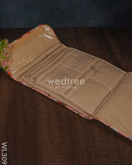 Floral Design Jewel Pouch With Handle (10X10) - Wl3096 Organizers