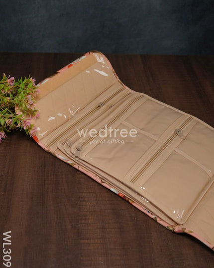 Floral Design Jewel Pouch With Handle (10X10) - Wl3096 Organizers