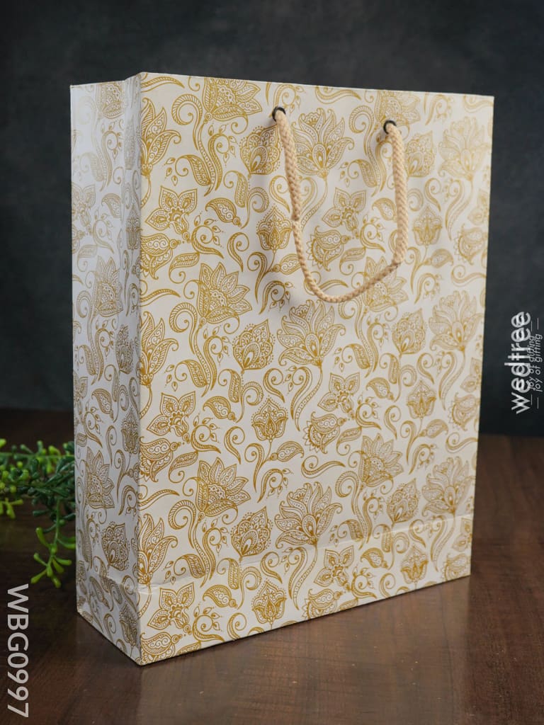 Floral Design Paper Bag For Shopping - Wbg0997 Bags