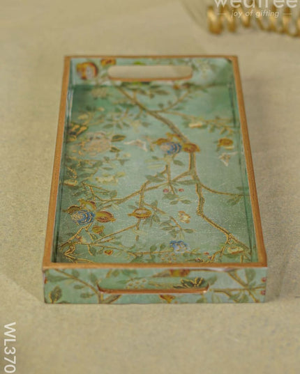 Digital Printed Peacock Tray - 13 X 7 Wl3707 Wooden Trays