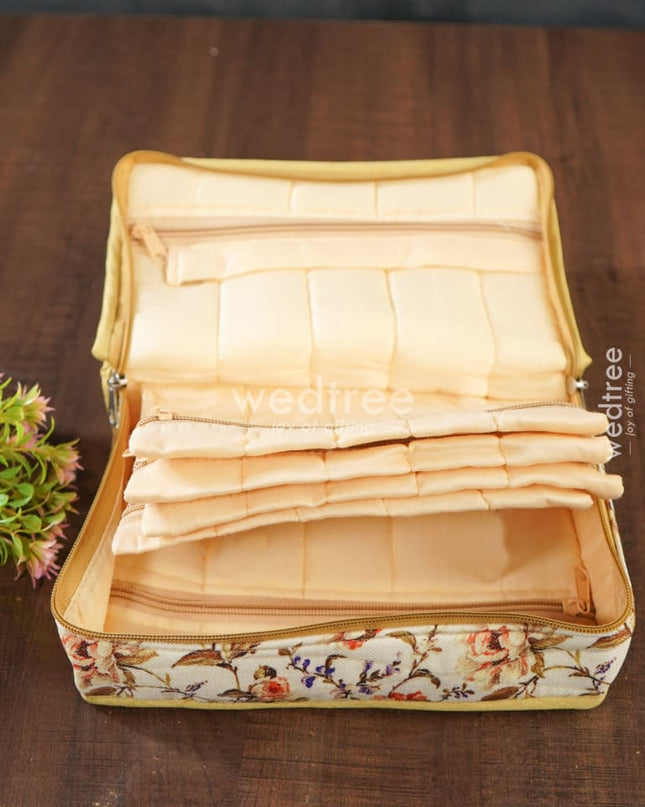 Floral Designed Jewel Pouch (9.5X6)- Wl3149 Organizers