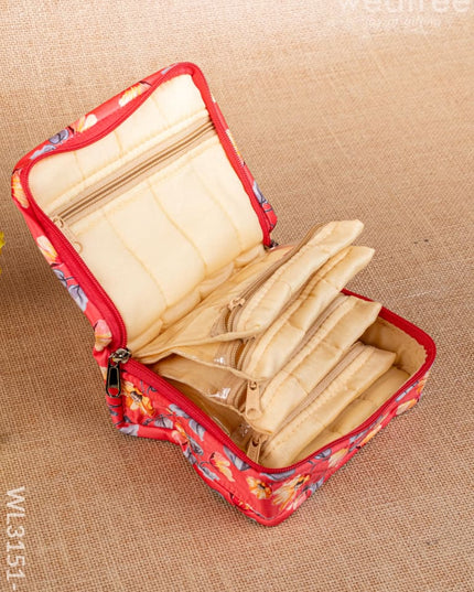 Floral Designed Jewel Pouch - WL3151-1 - Organizers