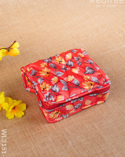 Floral Designed Jewel Pouch - WL3151-1 - Organizers