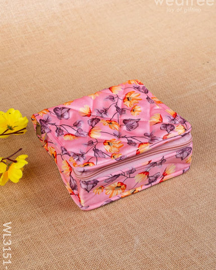 Floral Designed Jewel Pouch - WL3151-1 - Organizers