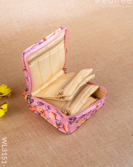 Floral Designed Jewel Pouch - WL3151-1 - Organizers