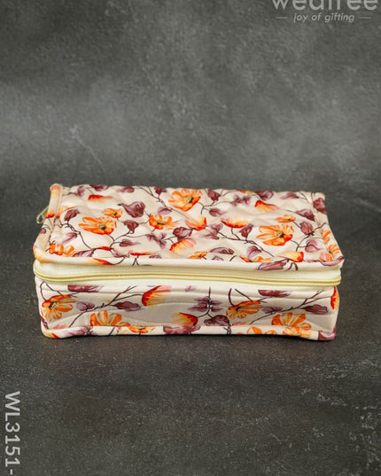 Floral Designed Jewel Pouch - WL3151-2 - Organizers