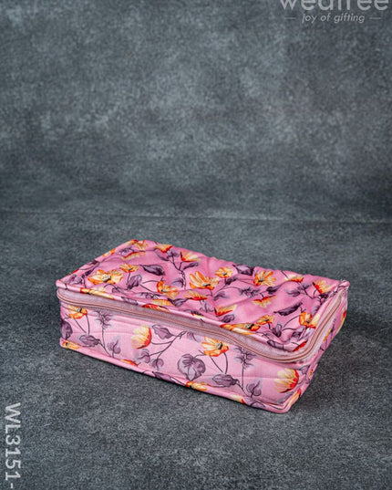 Floral Designed Jewel Pouch - WL3151-2 - Organizers