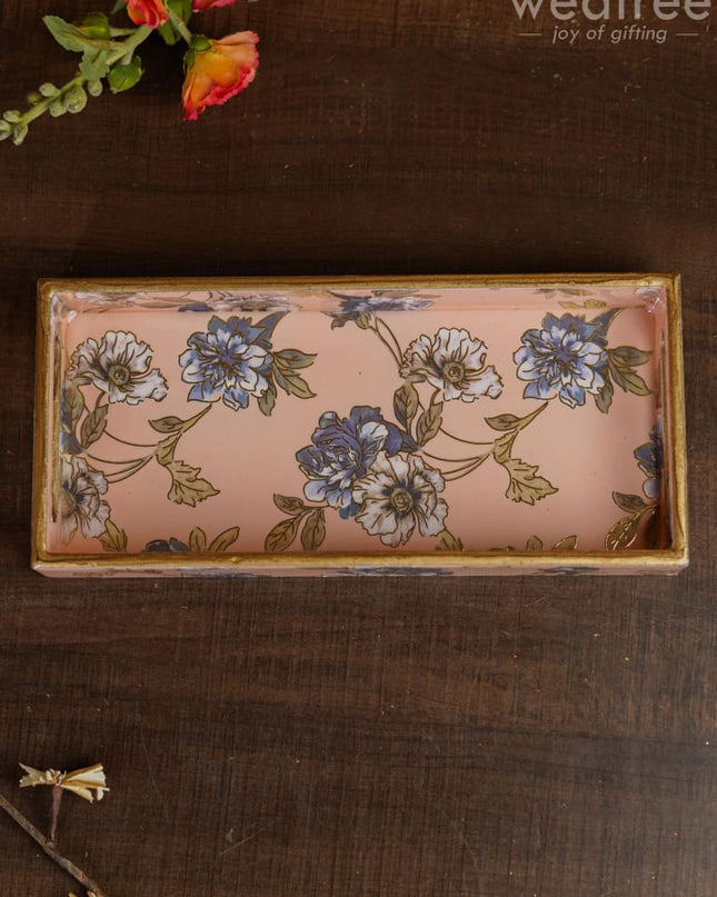 Floral Digital Tray - Wl3916 Wooden Trays