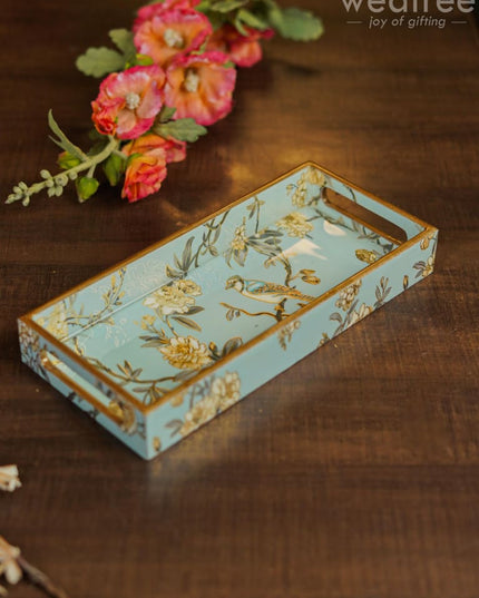 Floral Digital Tray - Wl3916 Wooden Trays