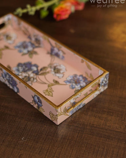 Floral Digital Tray - Wl3916 Wooden Trays