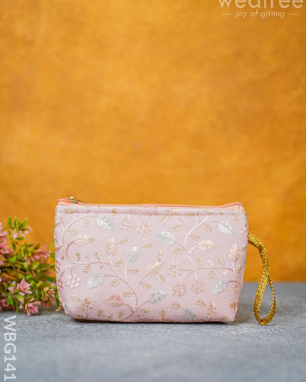 Floral Embroidered Pouch - Wbg1415 Clutches & Purses