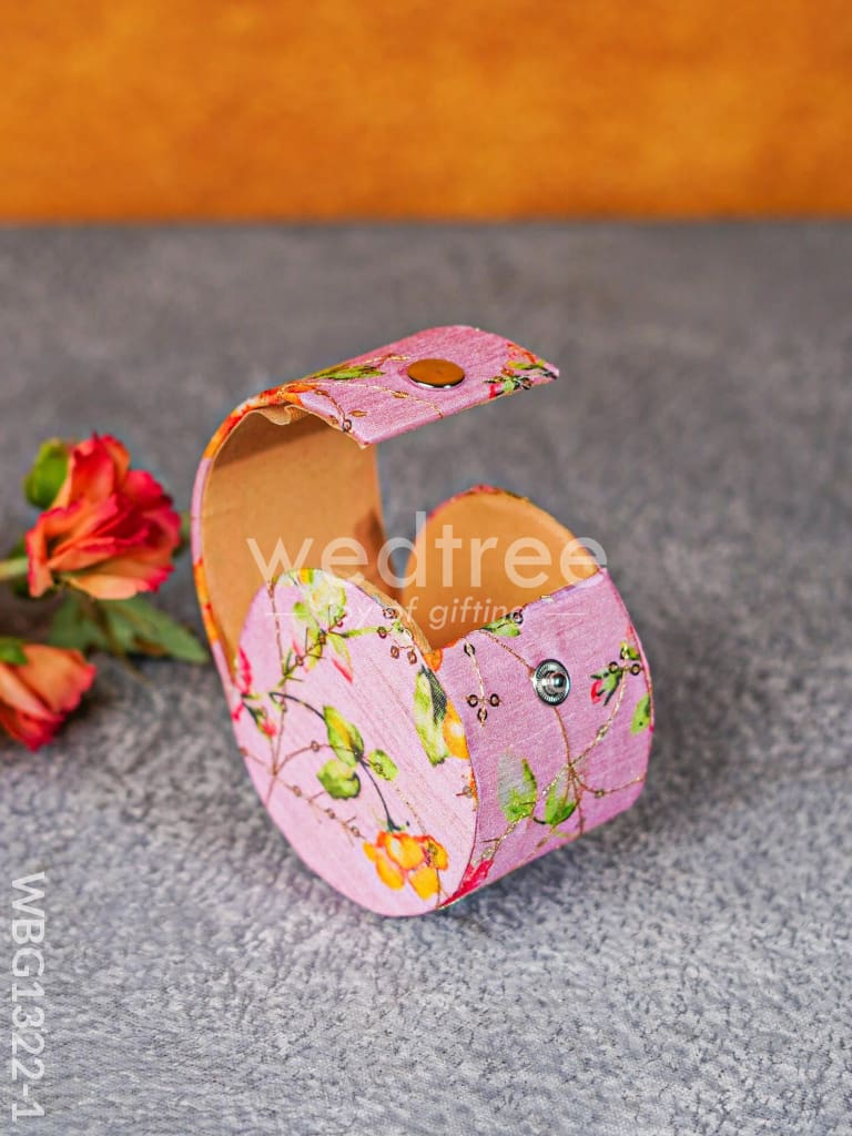 Floral Embroidery Bangle Box - Wbg1322 Jewellery Holders