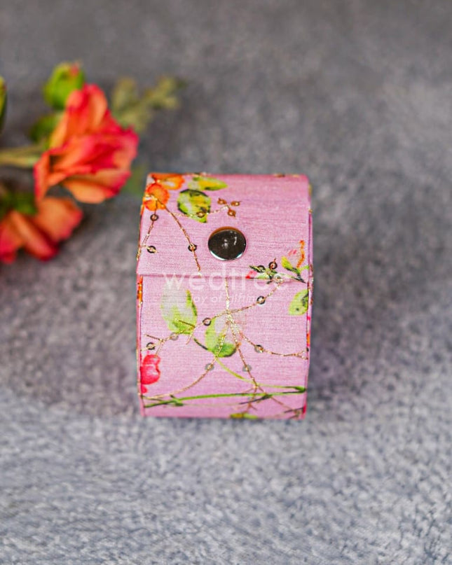 Floral Embroidery Bangle Box - Wbg1322 Jewellery Holders