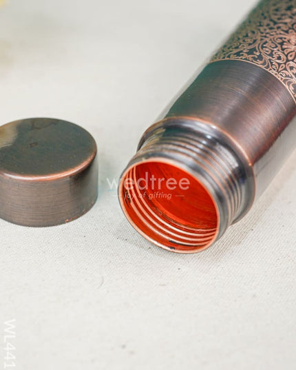 Floral Print Copper Bottle - 1 Ltr Wl4410 Dining Essentials