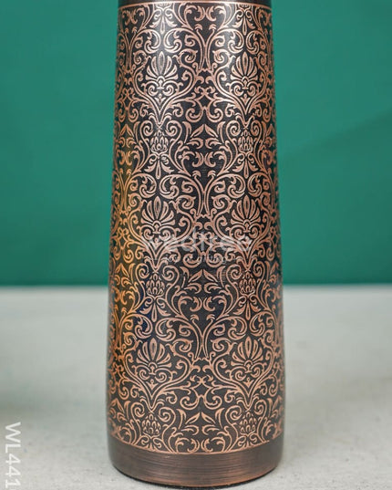 Floral Print Copper Bottle - 1 Ltr Wl4410 Dining Essentials