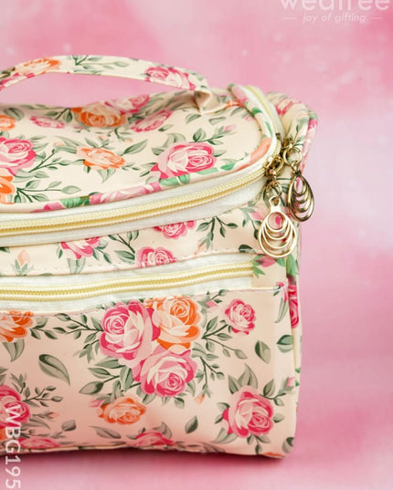 Floral Print Travel Pouch - WBG1954 - Jewellery Holders RG