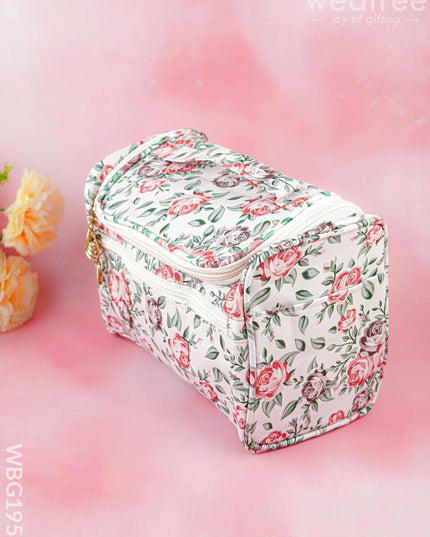 Floral Print Travel Pouch - WBG1954 - Jewellery Holders RG