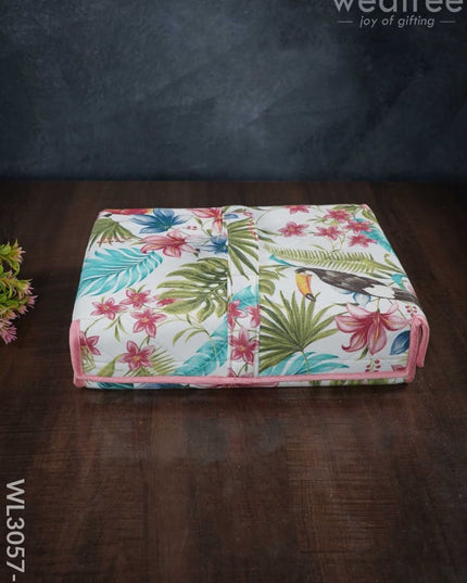 Floral Printed Foldable Jewel Organizer (12X9.5)- Wl3057 3 Organizers