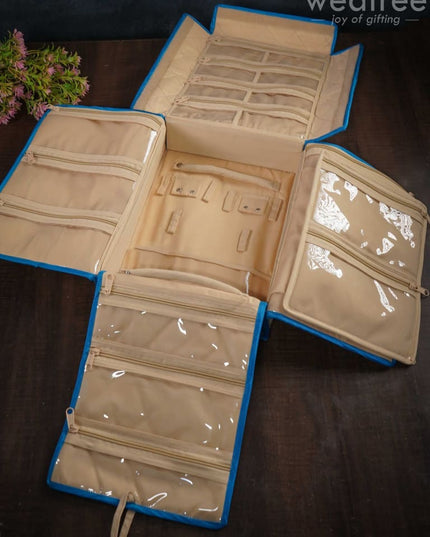 Floral Printed Foldable Jewel Organizer (12X9.5)- Wl3057 Organizers