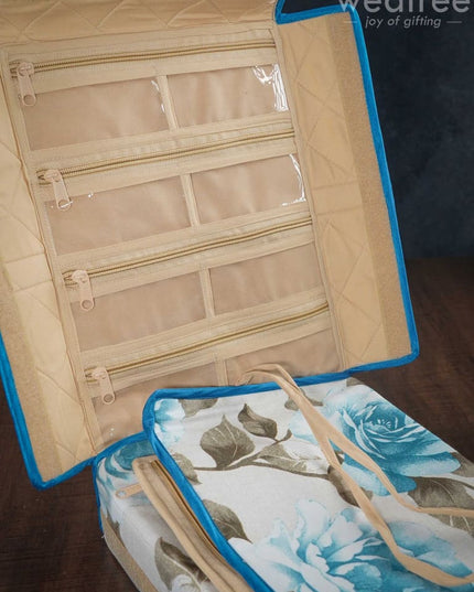 Floral Printed Foldable Jewel Organizer (12X9.5)- Wl3057 Organizers