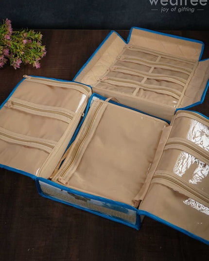 Floral Printed Foldable Jewel Organizer (12X9.5)- Wl3057 Organizers