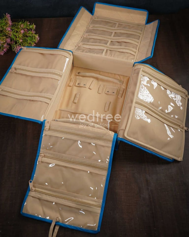 Floral Printed Foldable Jewel Organizer (12X9.5)- Wl3057 Organizers