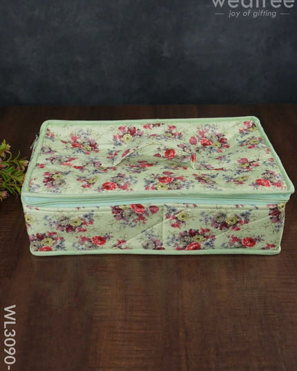 Floral Printed Jewel Organizer (14X8) - Wl3090 Green Organizers