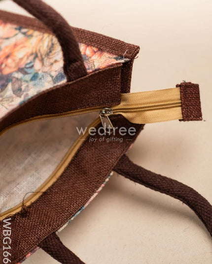 Printed Jute Bag - WBG1665 Jute Bags