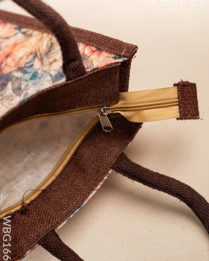 Printed Jute Bag - WBG1665 Jute Bags