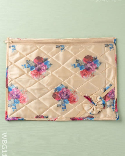 Floral Saree Cover - WBG1142 - Saree Bags RG