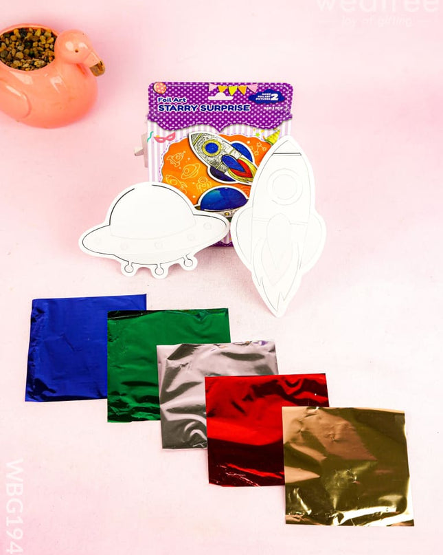 Foil Art DIY Kit - Starry Surprise - WBG1943 - Kids Return Gifts